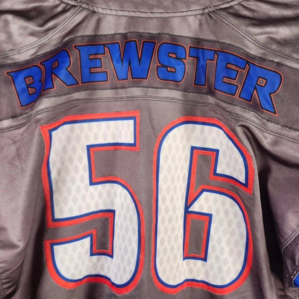 Grit City‎ Knights Tacoma Football Jersey Mens XXXL Grey Brewster 56 Sportswear